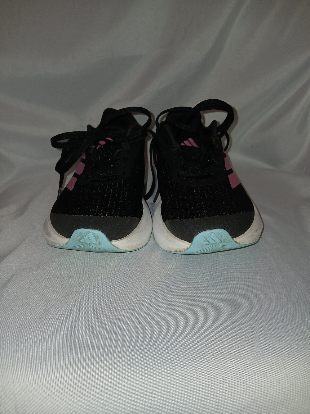 Adidas Kids Black & Pink Athletic Sneakers